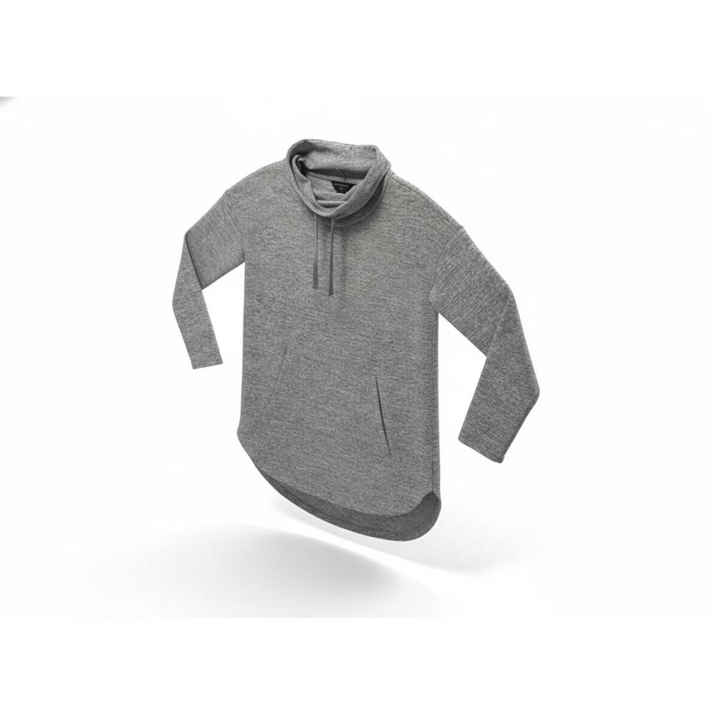 Banana Republic Luxespun Small Gray Long Sleeve Cowl Neck Sweater